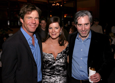Dennis Quaid, Marcia Gay Harden and Paul Weitz at event of American Dreamz (2006)