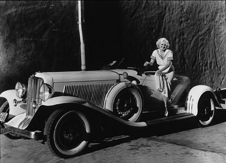 Jean Harlow with her 1932 Auburn 12 C. 1932