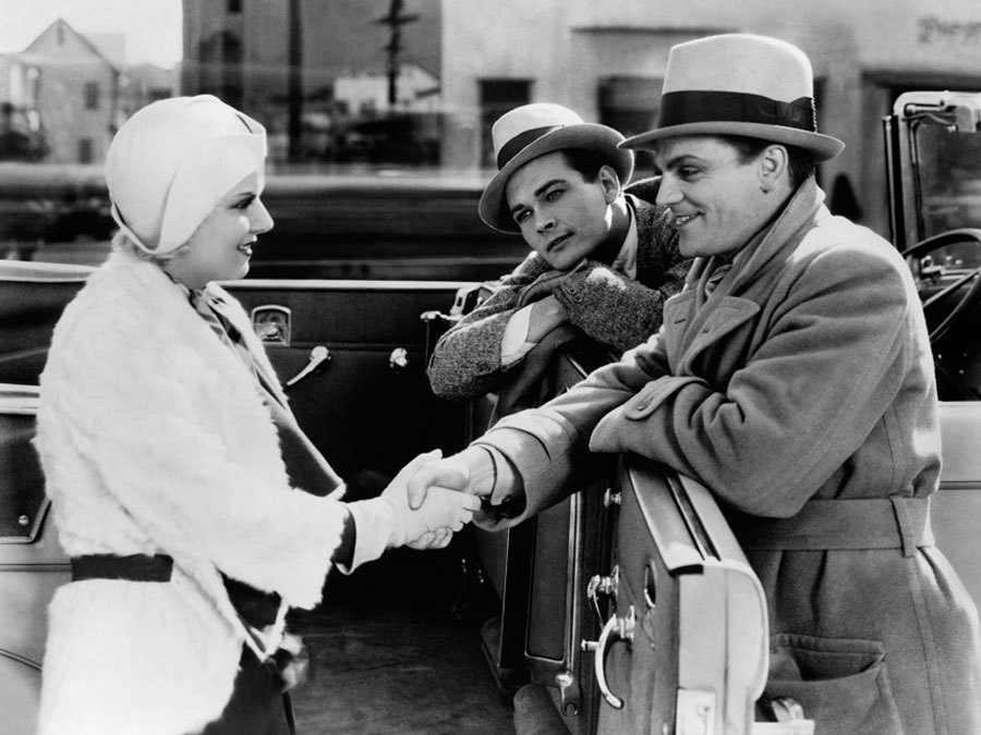 Still of James Cagney, Jean Harlow and Edward Woods in The Public Enemy (1931)