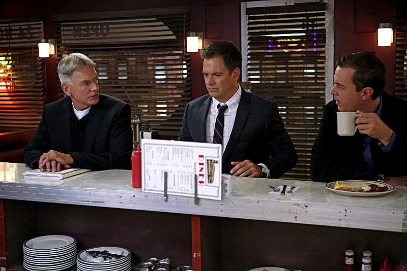 Still of Mark Harmon, Sean Murray and Michael Weatherly in NCIS: Naval Criminal Investigative Service (2003)