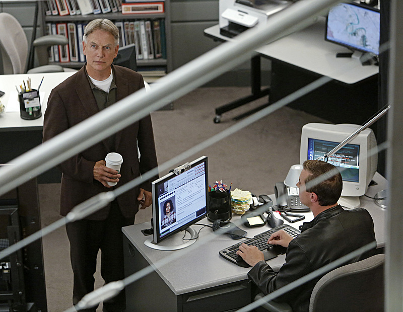 Still of Mark Harmon, Cliff Lipson, Sean Murray and Diane Neal in NCIS: Naval Criminal Investigative Service (2003)