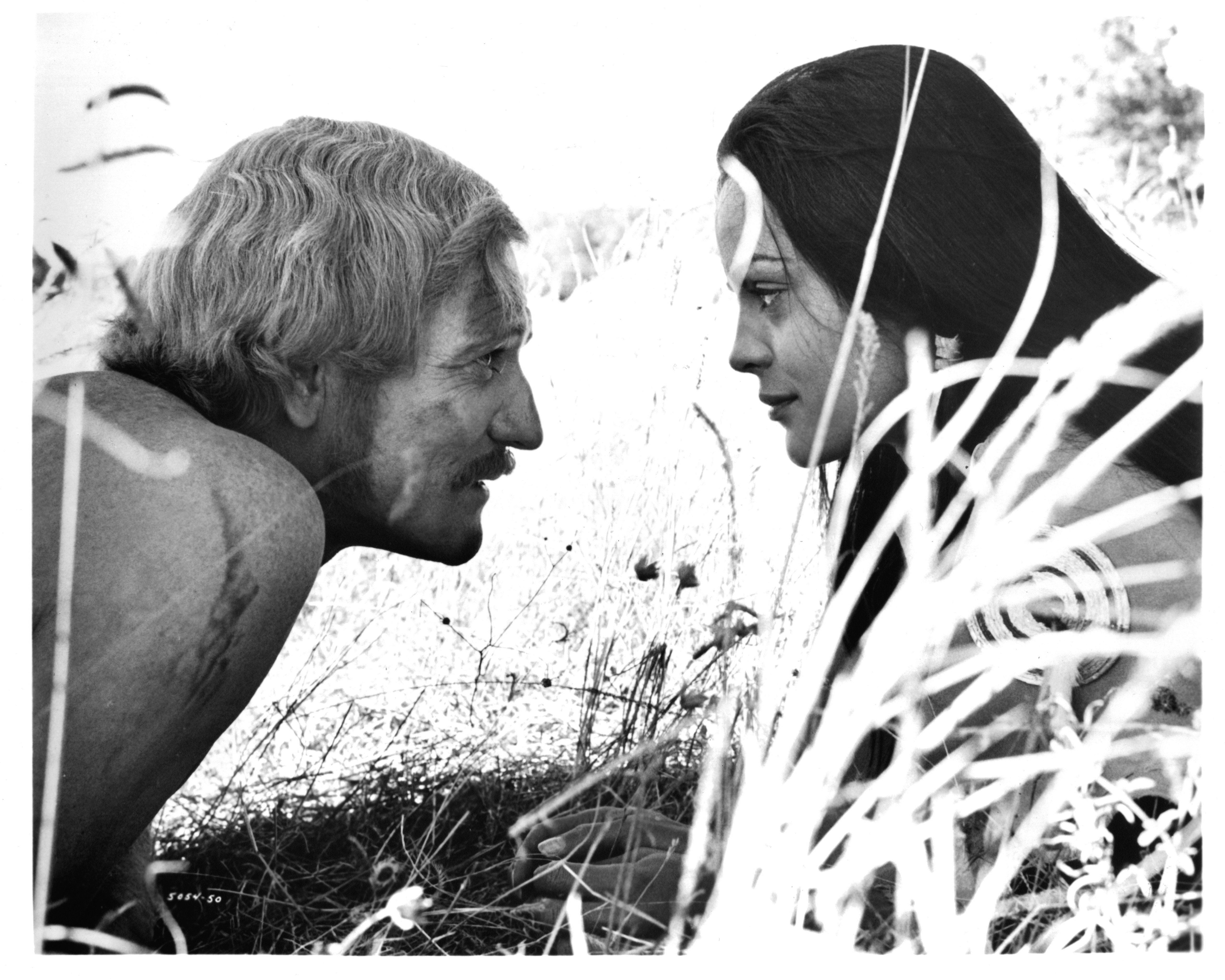 Still of Richard Harris and Corinna Tsopei in A Man Called Horse (1970)