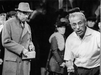 Director George Cukor and Rex Harrison during the making of 