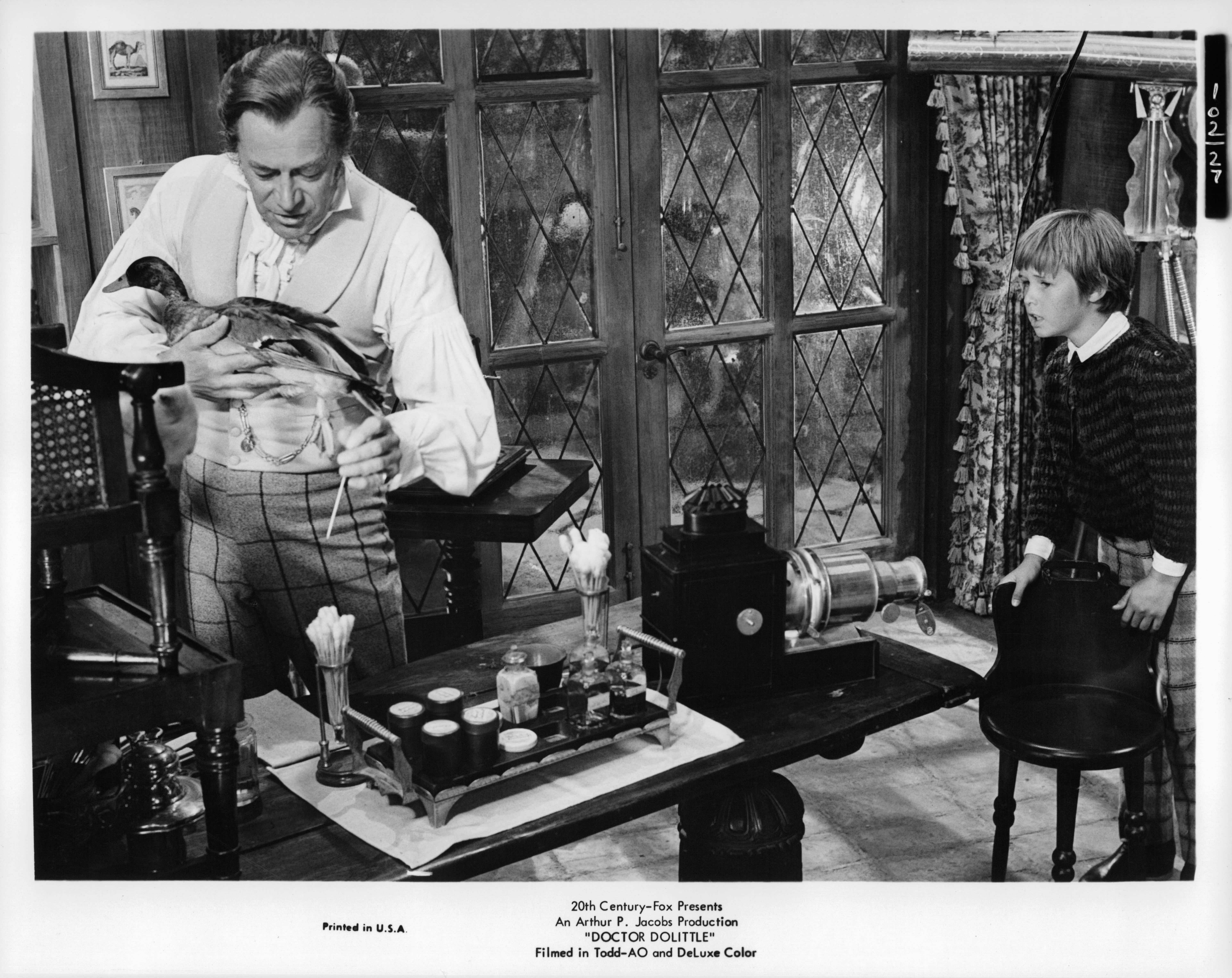 Still of Rex Harrison and William Dix in Doctor Dolittle (1967)