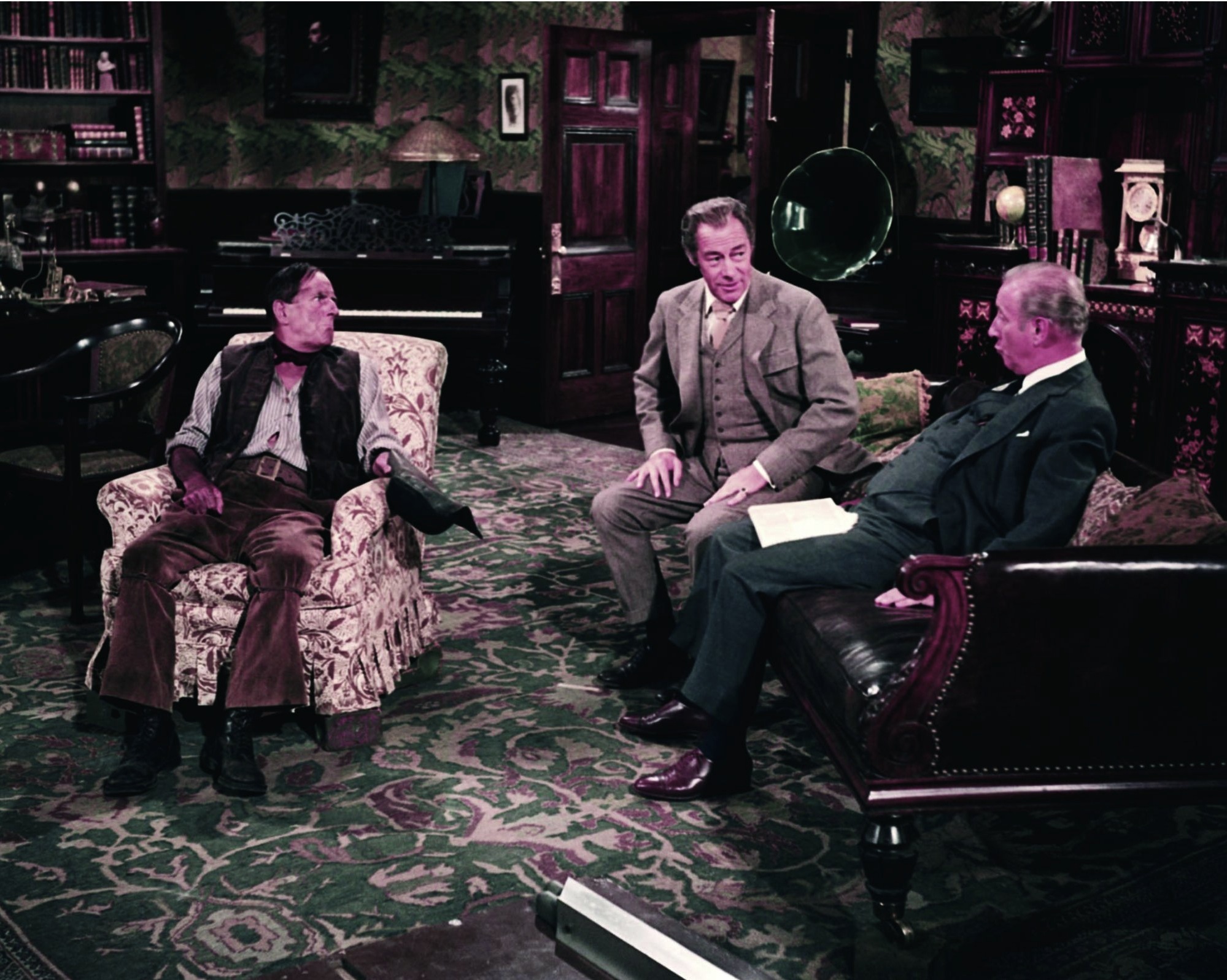Still of Rex Harrison, Stanley Holloway and Wilfrid Hyde-White in My Fair Lady (1964)