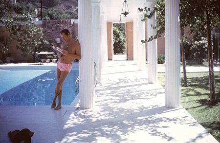 Rex Harrison at home