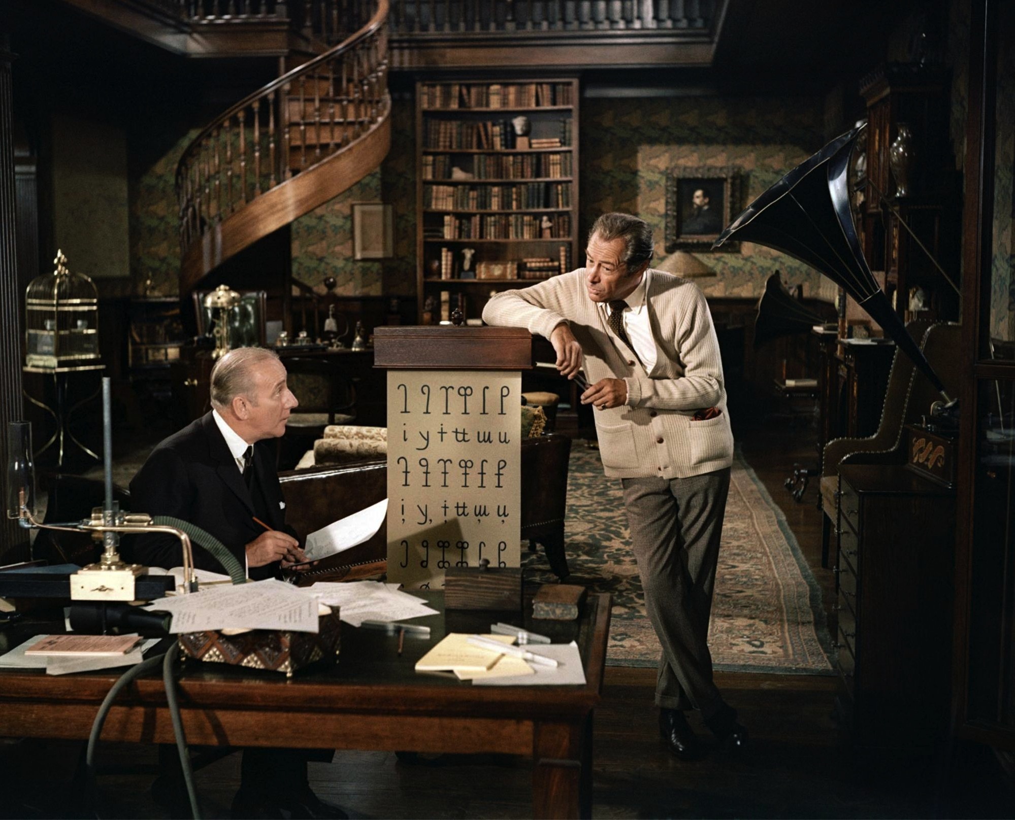 Still of Rex Harrison and Wilfrid Hyde-White in My Fair Lady (1964)