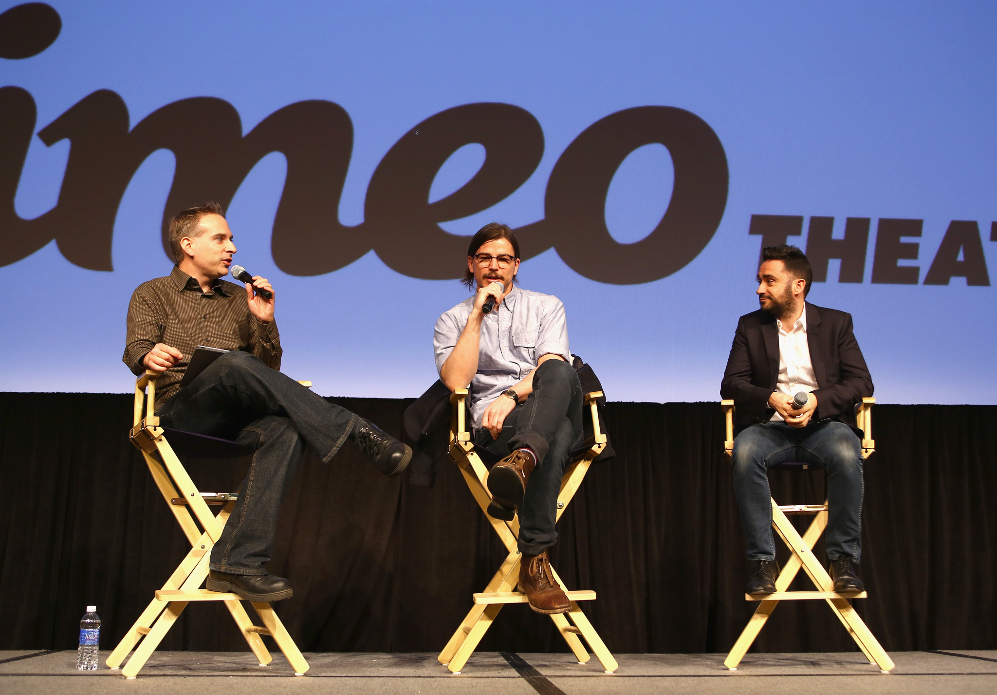 Josh Hartnett, J.A. Bayona and David Nevins at event of Penny Dreadful (2014)