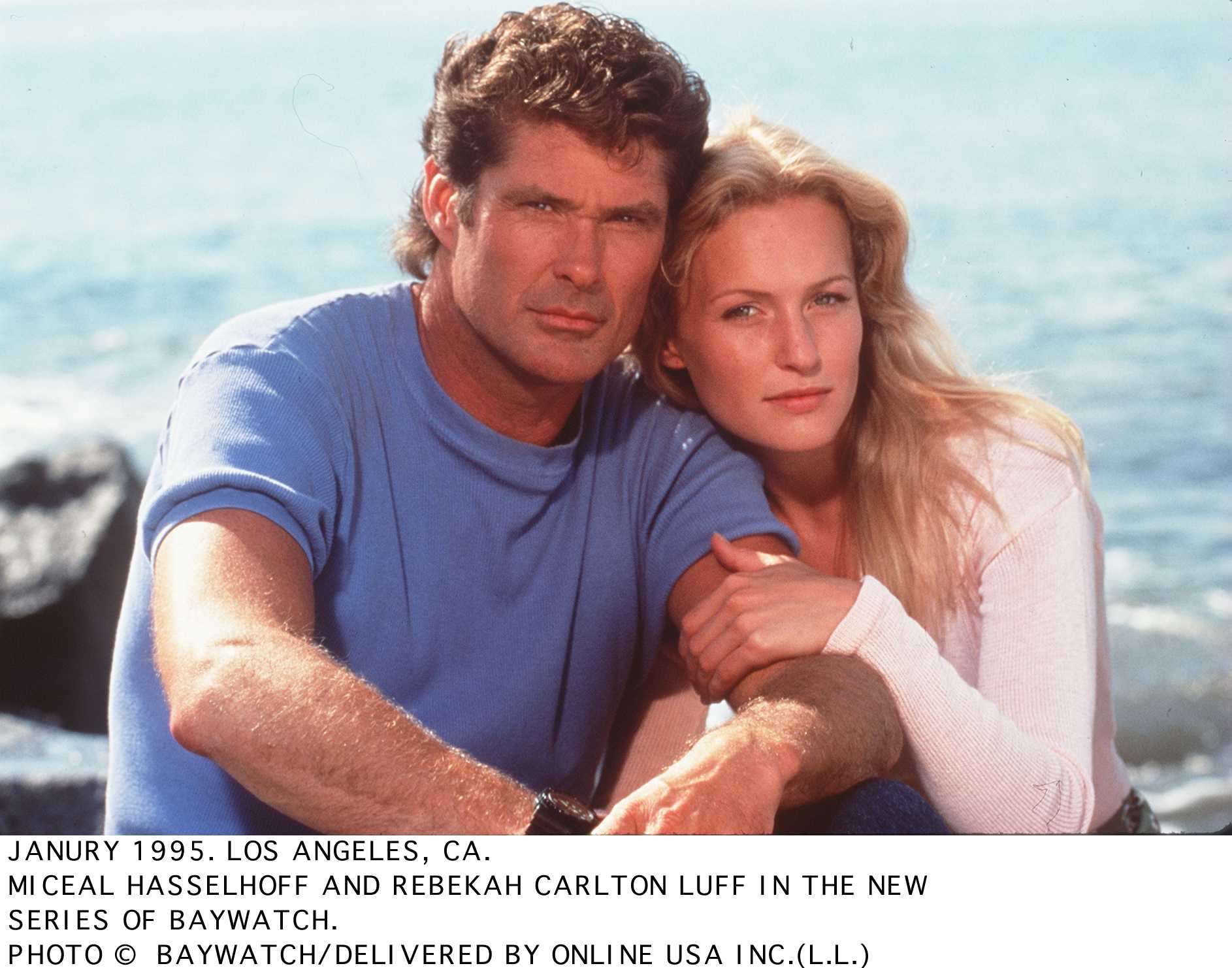Still of David Hasselhoff and Rebecca Carlton in Gelbetojai (1989)