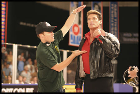 David Hasselhoff and Rawson Marshall Thurber in Dodgeball: A True Underdog Story (2004)