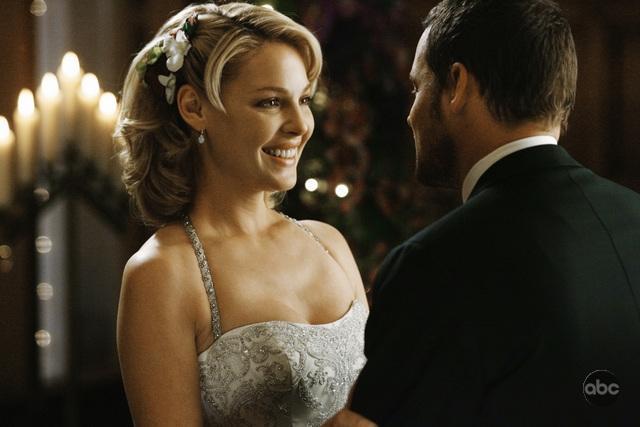 Still of Katherine Heigl and Justin Chambers in Grei anatomija (2005)