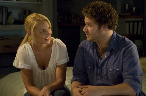 Still of Katherine Heigl and Seth Rogen in Knocked Up (2007)