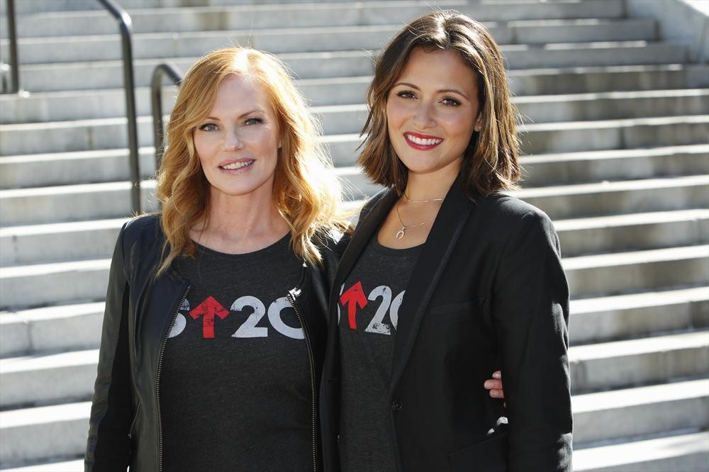 Still of Marg Helgenberger and Italia Ricci in Stand Up to Cancer (2014)