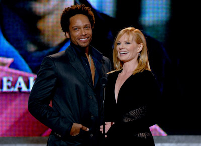 Marg Helgenberger and Gary Dourdan