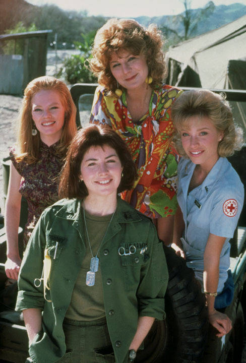 Still of Dana Delany, Marg Helgenberger, Chloe Webb and Nan Woods in China Beach (1988)