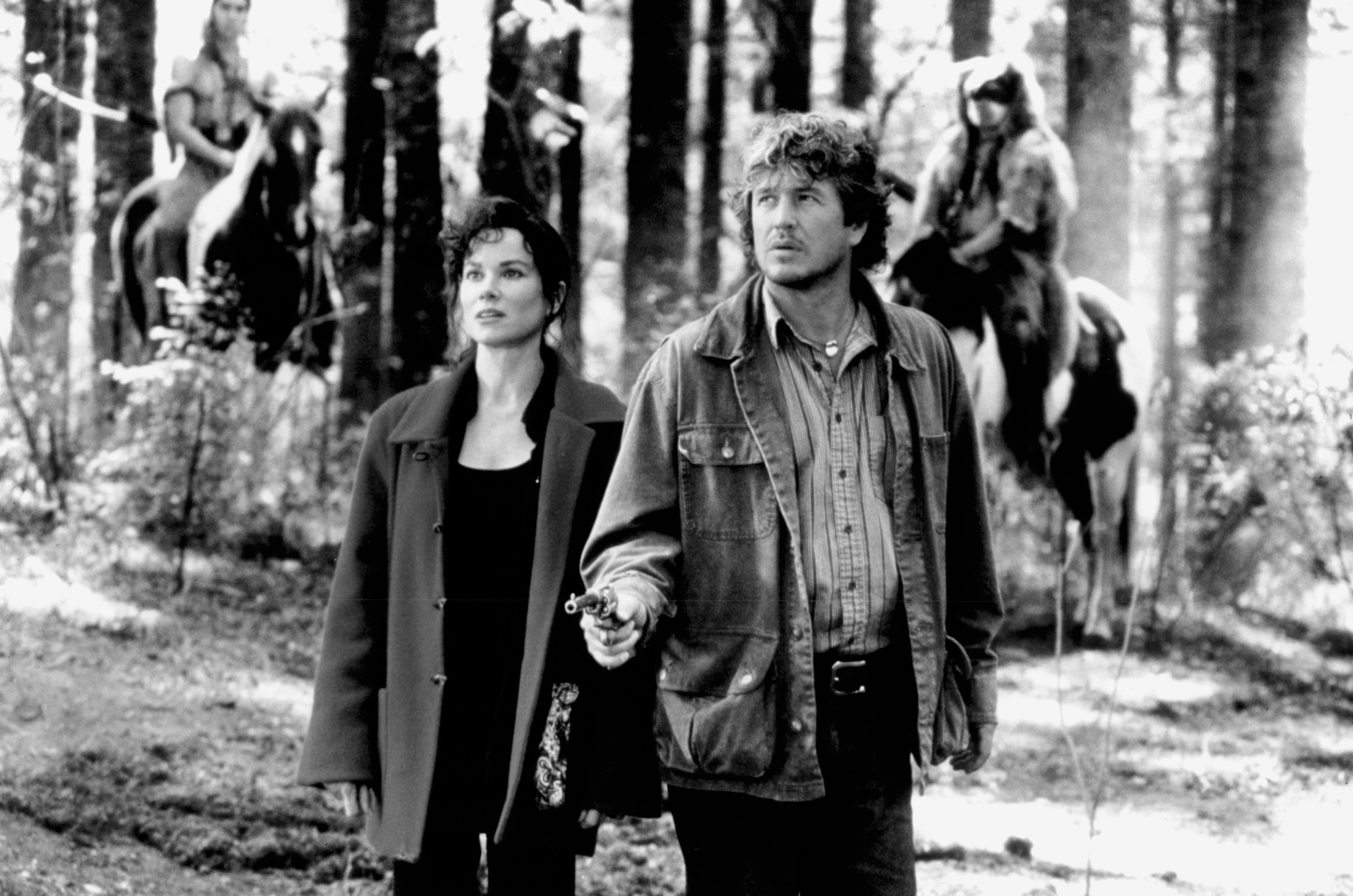 Still of Tom Berenger and Barbara Hershey in Last of the Dogmen (1995)