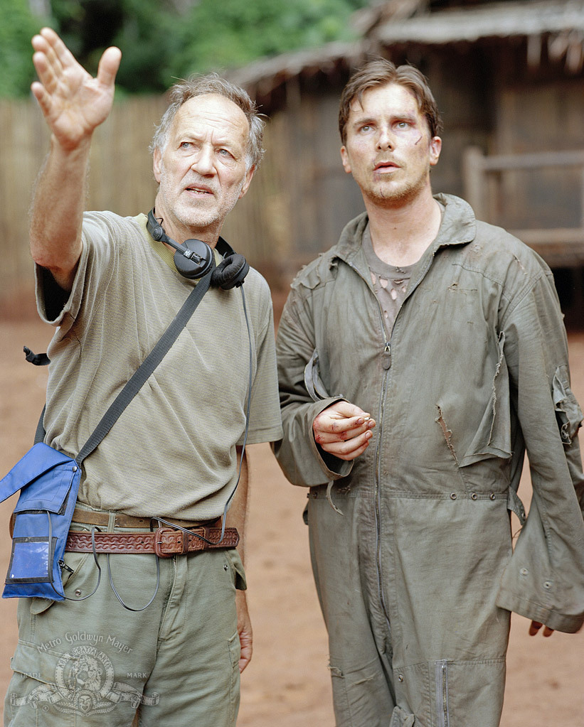 Christian Bale and Werner Herzog in Rescue Dawn (2006)
