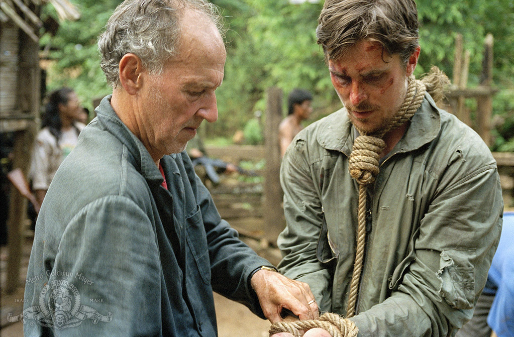 Christian Bale and Werner Herzog in Rescue Dawn (2006)