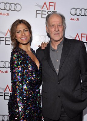Werner Herzog and Eva Mendes at event of The Bad Lieutenant: Port of Call - New Orleans (2009)