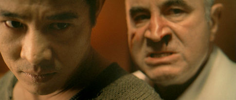 Jet Li (left) and Bob Hoskins (right) star in Louis Leterrier's UNLEASHED , a Rogue Pictures release.