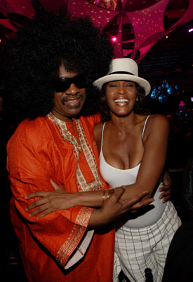 Whitney Houston and Stevie Wonder