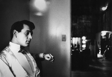 Rock Hudson on the set of 