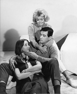 Rock Hudson, Doris Day and Sylviane Fuchs circa 1960s