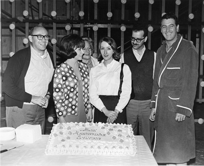 Gina Lollobrigida, Rock Hudson, Leo Fuchs and Sylviane Fuchs circa 1960s