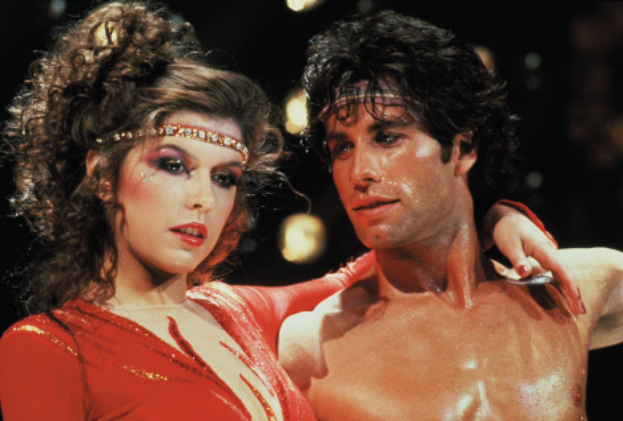 Still of John Travolta and Finola Hughes in Staying Alive (1983)