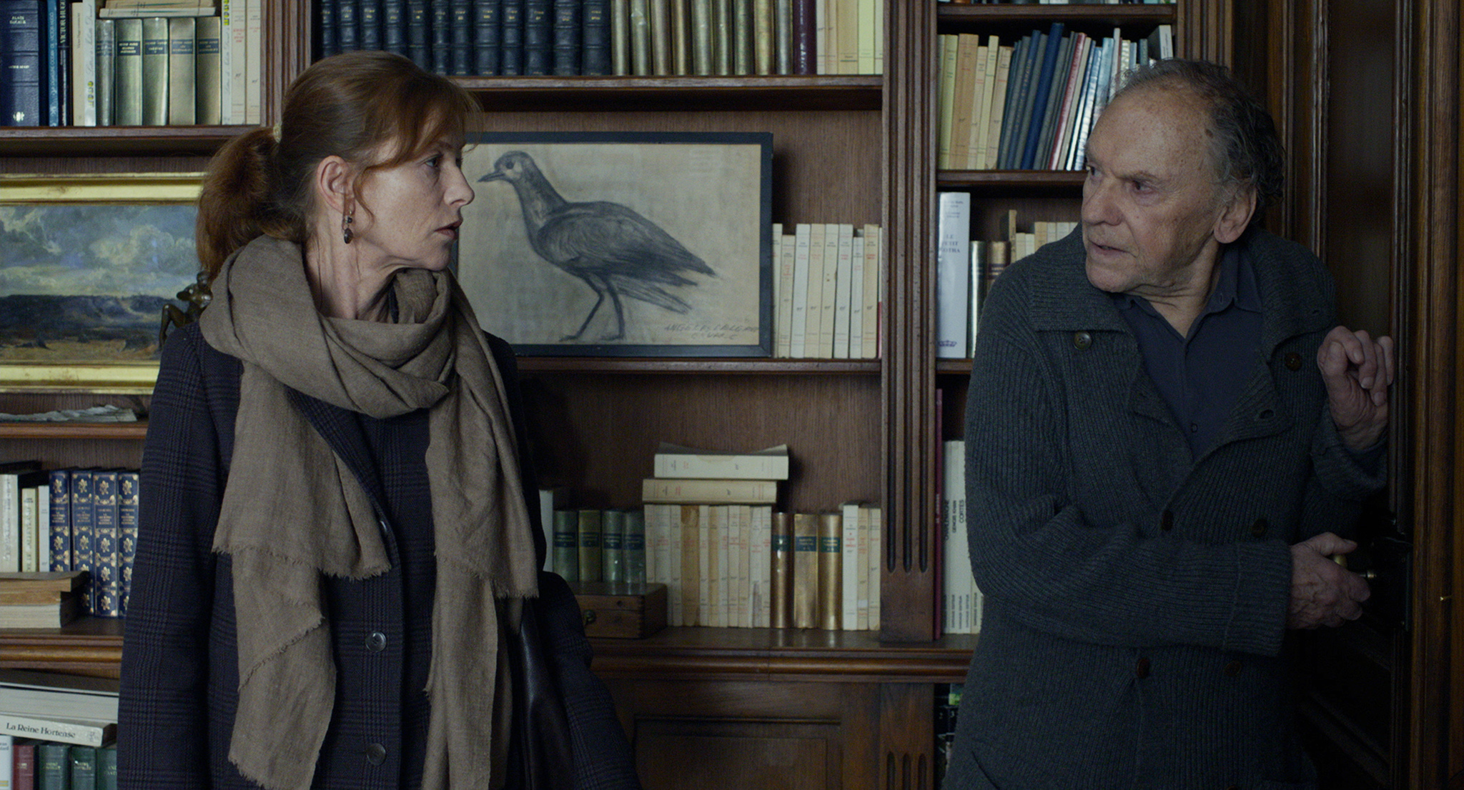 Still of Isabelle Huppert and Jean-Louis Trintignant in Amour (2012)