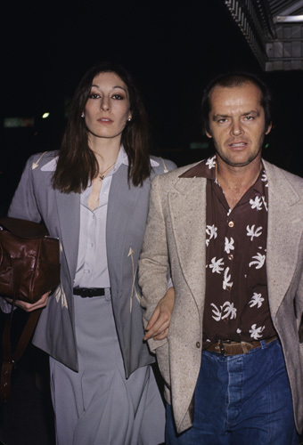 Jack Nicholson and Anjelica Huston