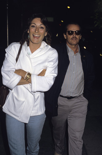Jack Nicholson and Anjelica Huston circa 1980s