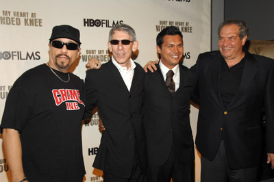 Ice-T, Richard Belzer, Adam Beach and Dick Wolf at event of Bury My Heart at Wounded Knee (2007)