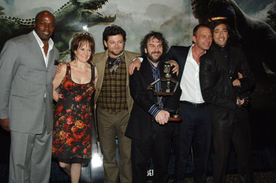 Peter Jackson, Adrien Brody, Lorraine Ashbourne, Thomas Kretschmann, Evan Parke and Andy Serkis at event of King Kong (2005)
