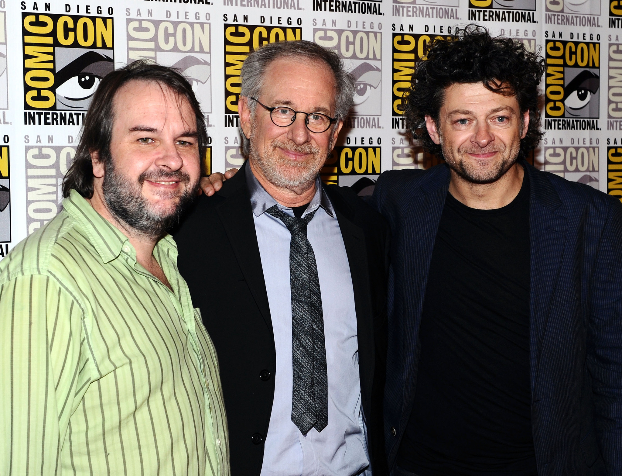 Steven Spielberg, Peter Jackson and Andy Serkis
