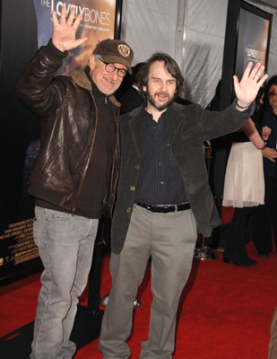 Steven Spielberg and Peter Jackson at event of The Lovely Bones (2009)