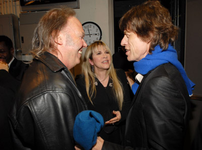 Mick Jagger, Stevie Nicks and Neil Young