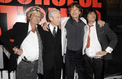 Mick Jagger and Ronnie Wood at event of Shine a Light (2008)