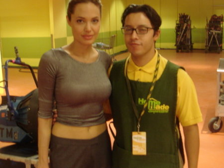 Angelina Jolie and Efren Ramirez