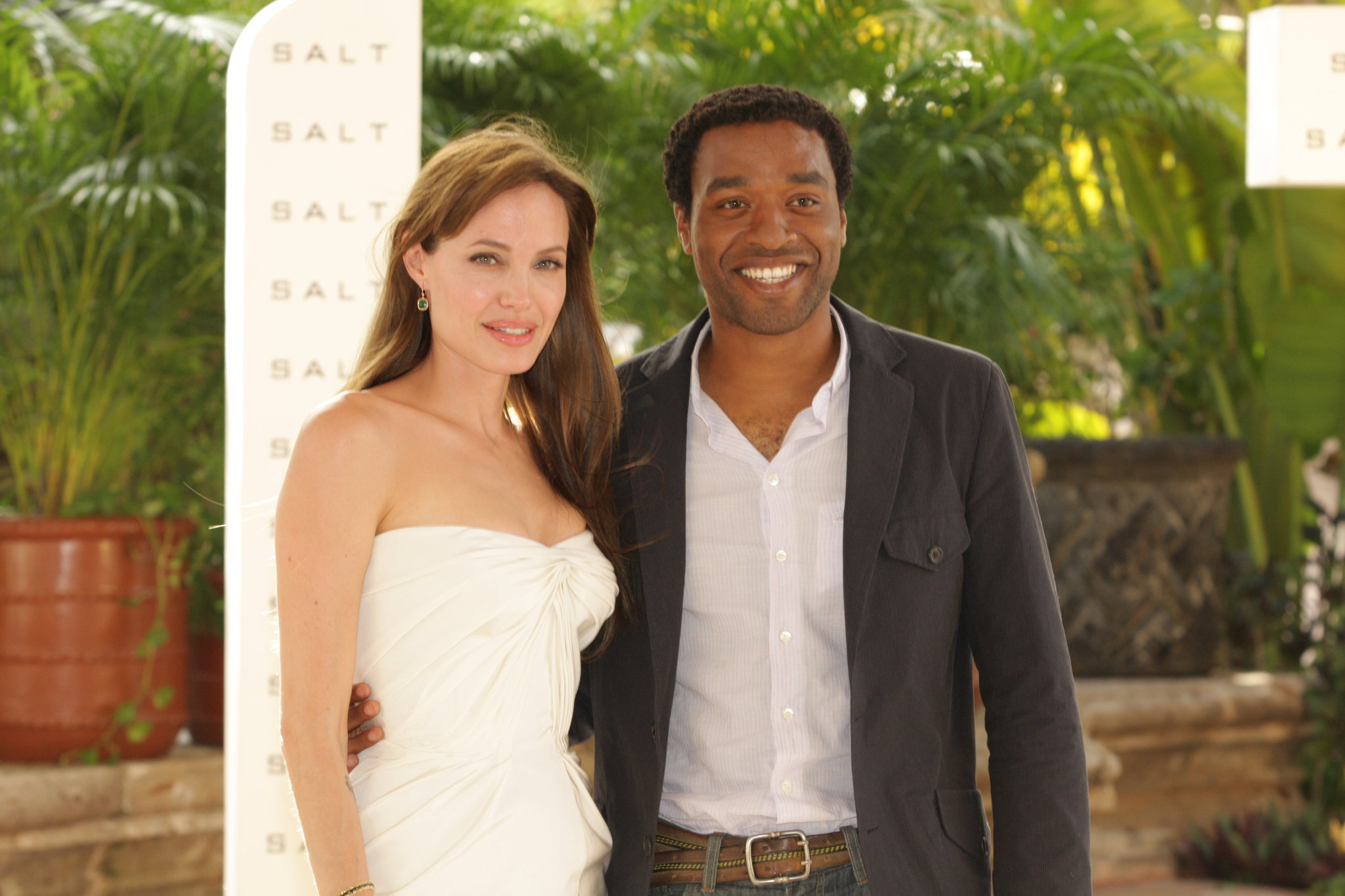 Angelina Jolie and Chiwetel Ejiofor at event of Salt (2010)