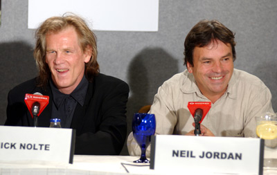 Nick Nolte and Neil Jordan at event of The Good Thief (2002)