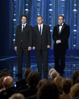 Presenters James Franco, Janusz Kaminski, and Seth Rogen during the live ABC Telecast of the 81st Annual Academy Awards® from the Kodak Theatre, in Hollywood, CA Sunday, February 22, 2009.