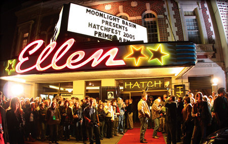 Scott Duthie (Producer) and William Katt (Director) stop on the red carpet for interviews at the Ellen theater in Bozeman, MT, for HatchFest 2005.