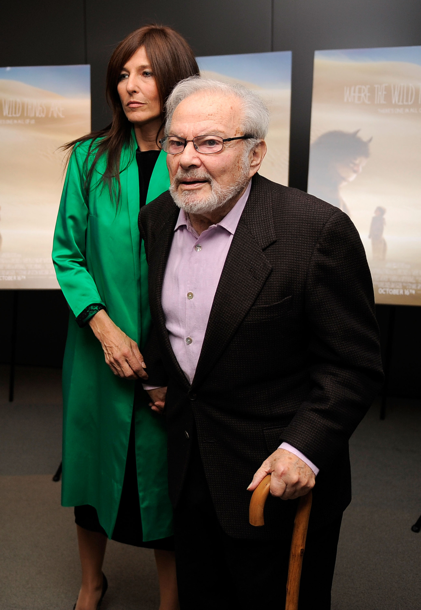 Catherine Keener and Maurice Sendak at event of Maksas ir maksimonstrai (2009)