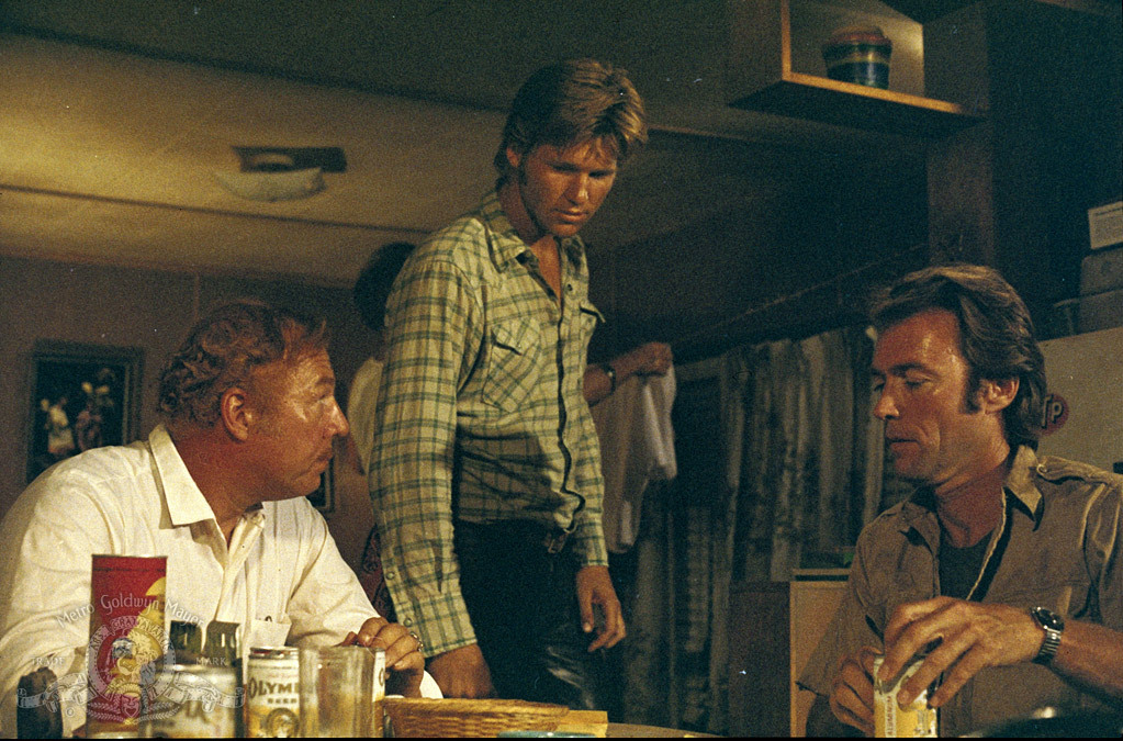 Still of Clint Eastwood, Jeff Bridges and George Kennedy in Thunderbolt and Lightfoot (1974)