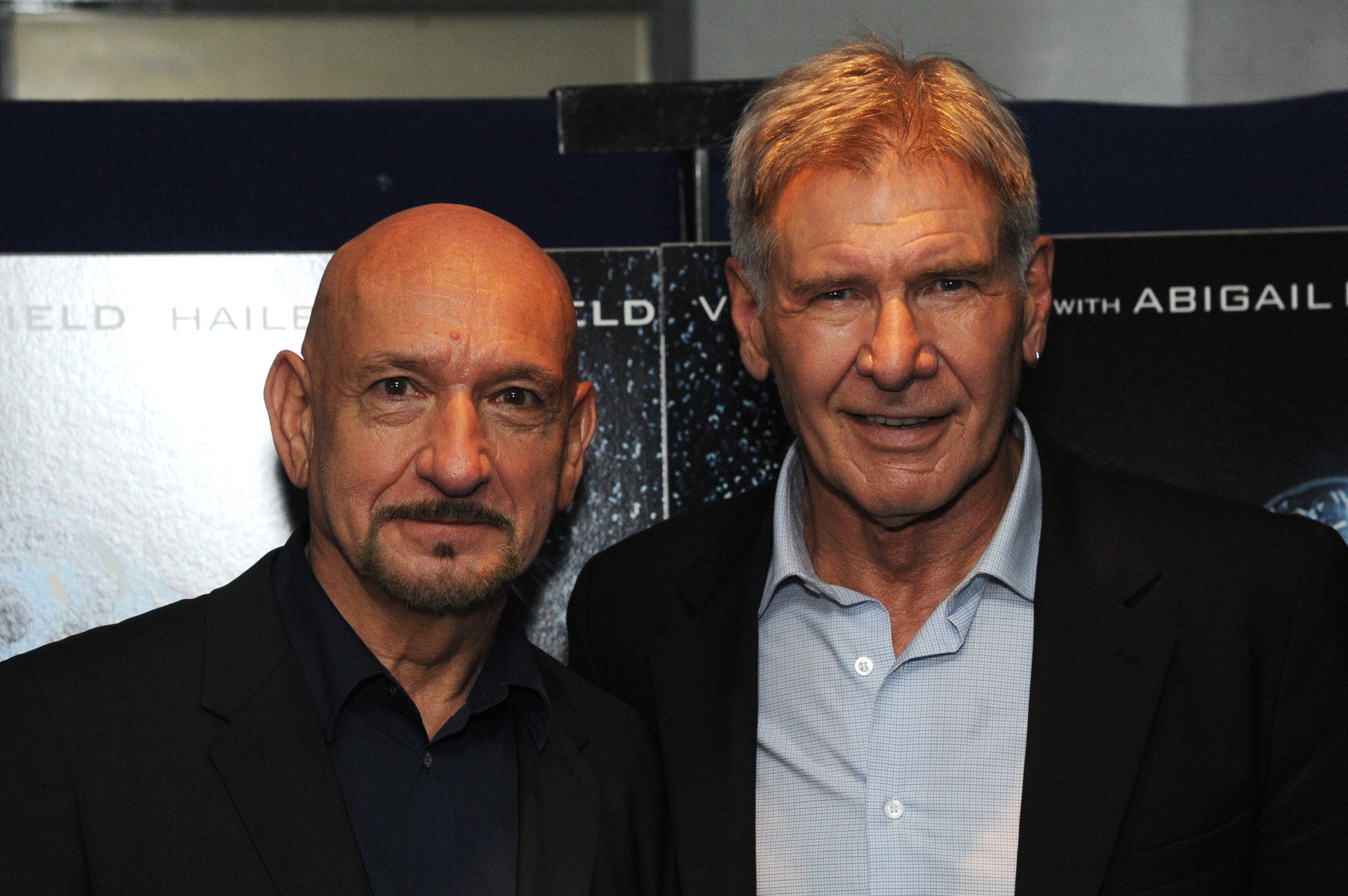 Harrison Ford and Ben Kingsley at event of Enderio zaidimas (2013)