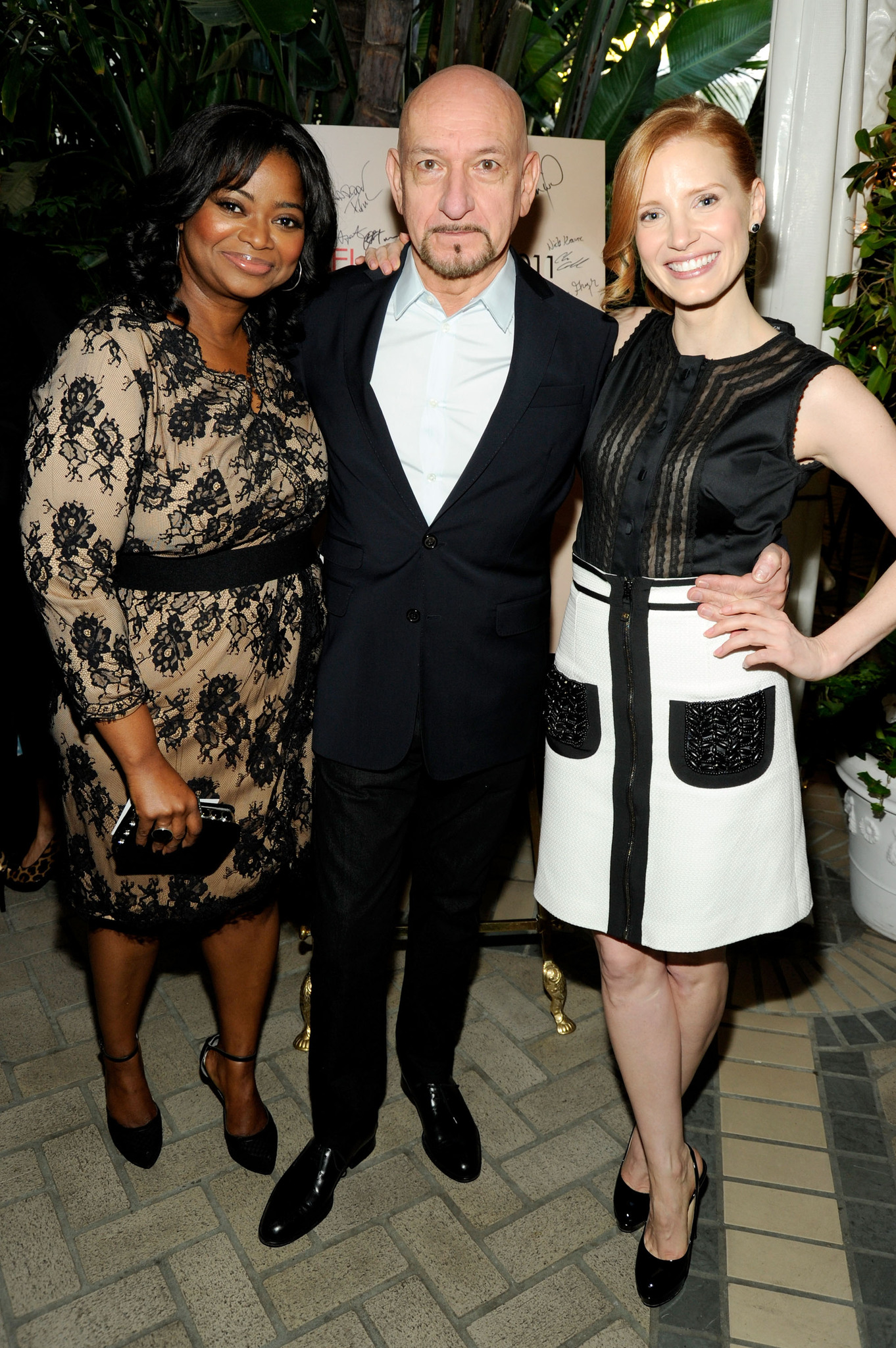 Ben Kingsley, Octavia Spencer and Jessica Chastain