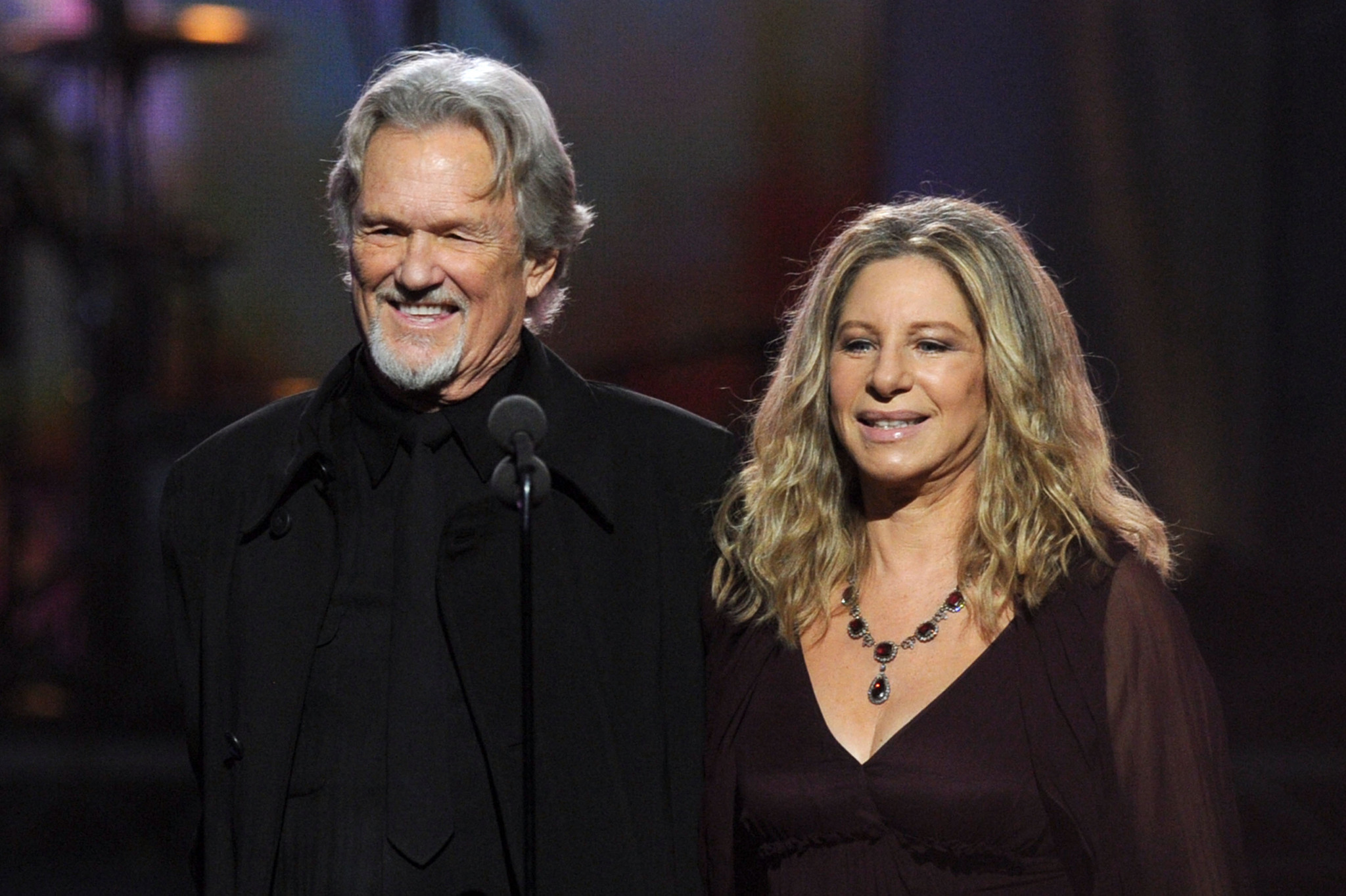 Barbra Streisand and Kris Kristofferson