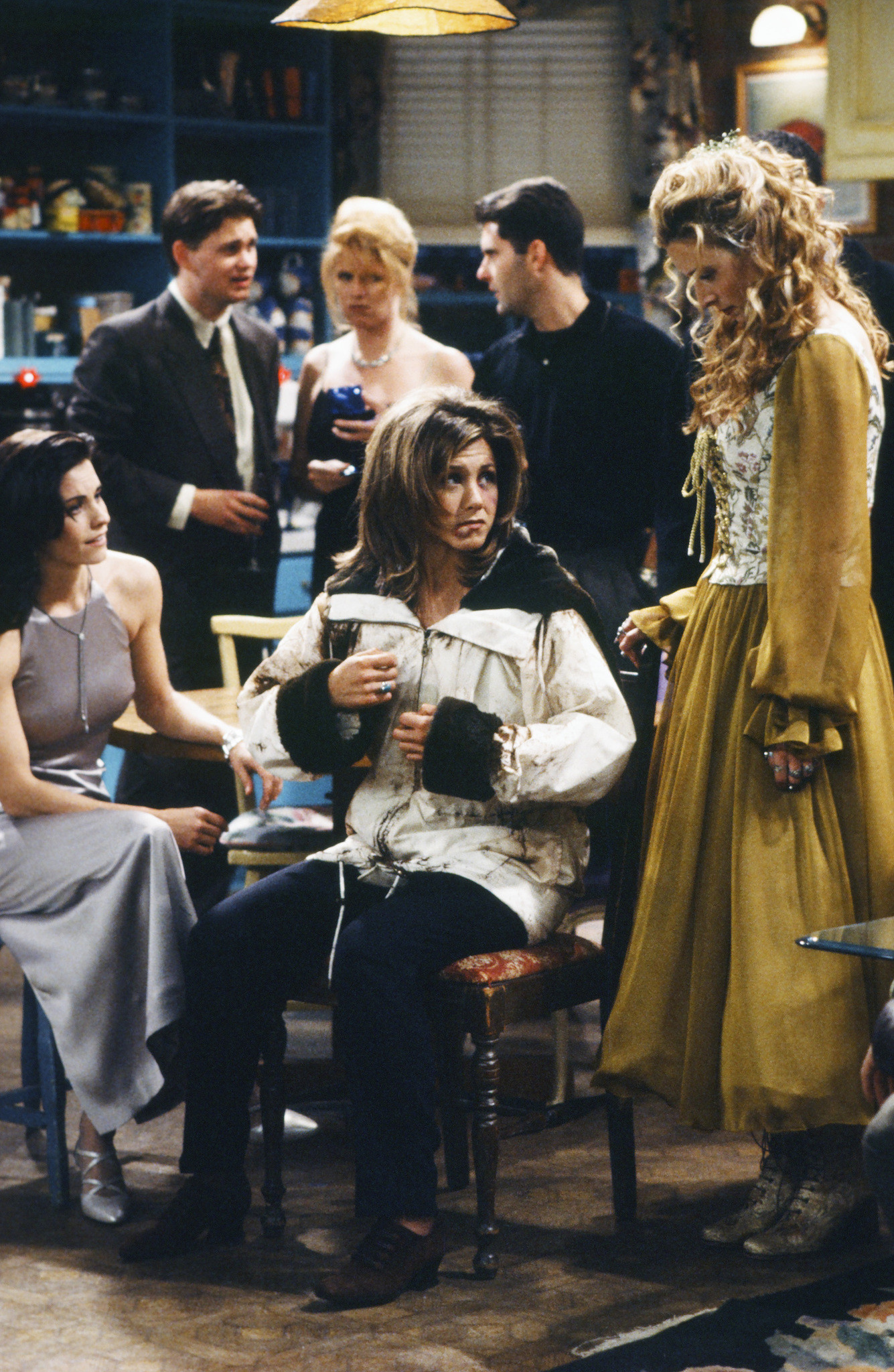 Still of Jennifer Aniston, Courteney Cox and Lisa Kudrow in Draugai (1994)