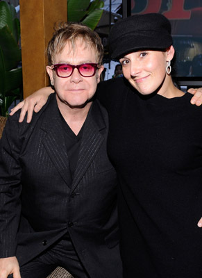 Ricki Lake and Elton John